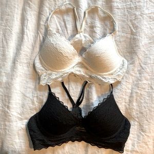 Two Victoria’s Secret Pink racerback bra bralette